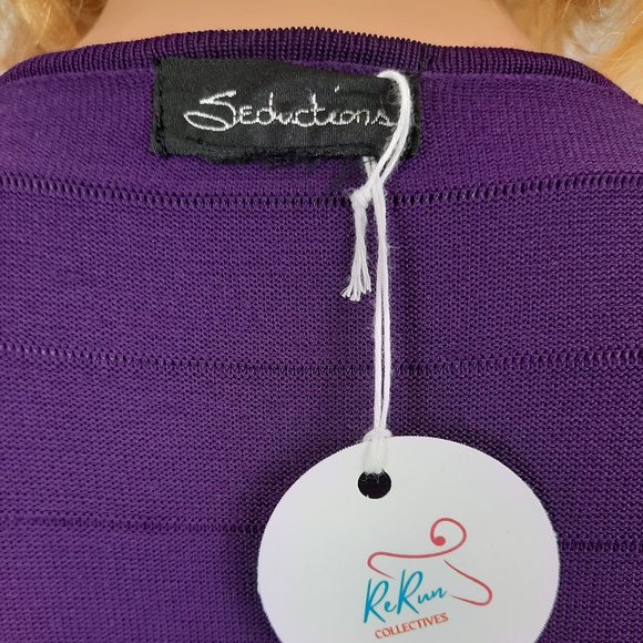 Seductions, XS, purple, knitwear, fitted - Picture 6 of 7